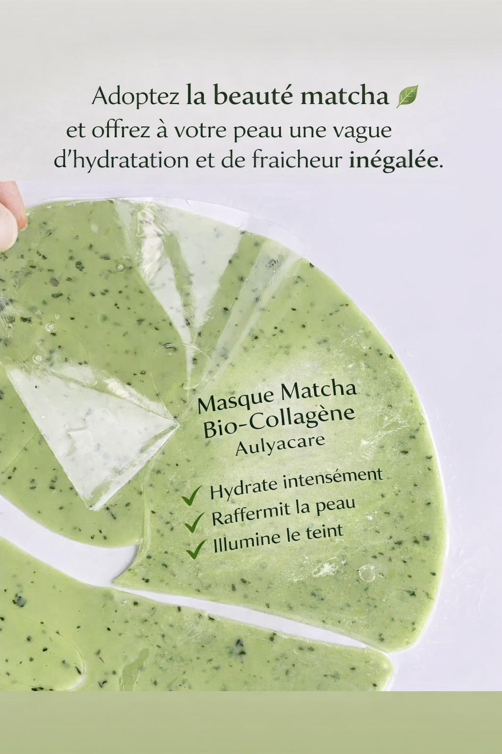Masque matcha bio-collagène